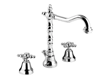 PARIGI - 7312A - 3 hole countertop washbasin tap with adjustable spout by Rubinetteria Giulini - view 2